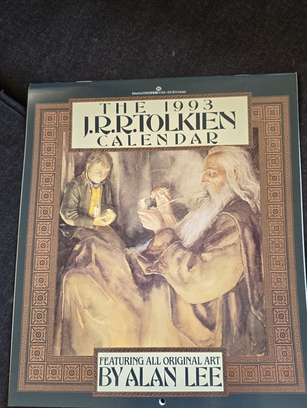 Vintage 1993 J.R.R. Tolkien Calendar — Original Art by Alan Lee